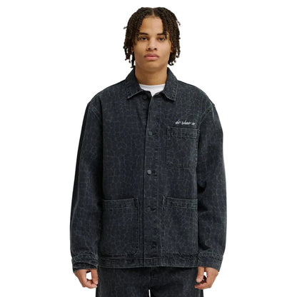 DC Hawkshaw Snake Denim Overshirt - Black