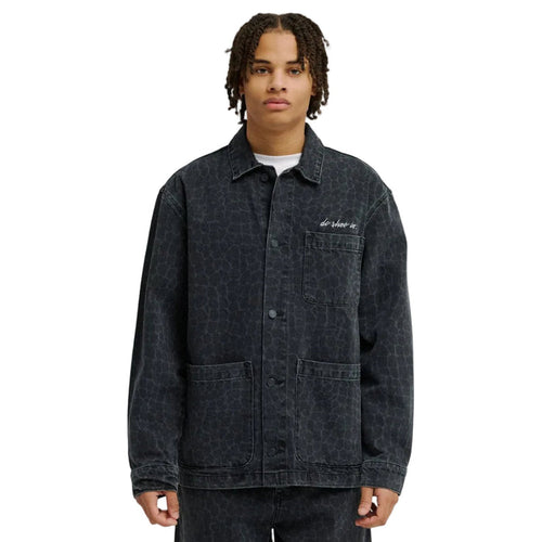 DC Hawkshaw Snake Denim Overshirt - Black