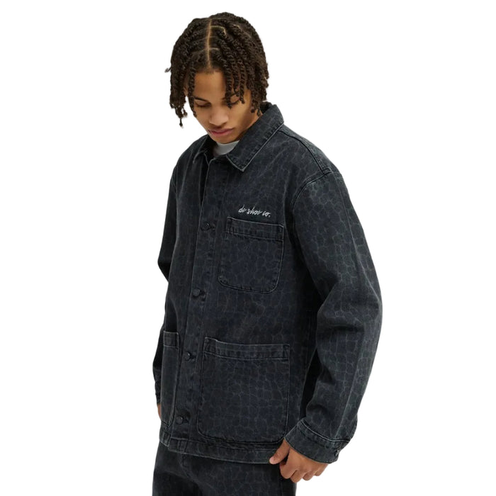 DC Hawkshaw Snake Denim Overshirt - Black