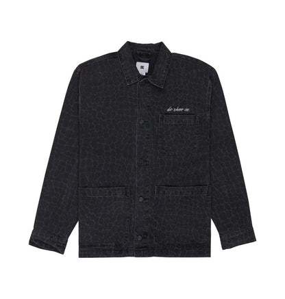 DC Hawkshaw Snake Denim Overshirt - Black