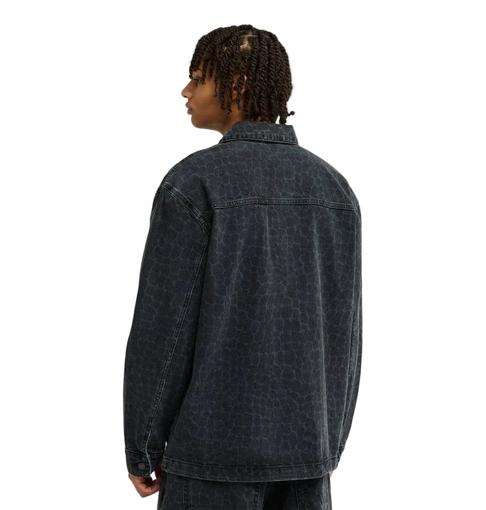 DC Hawkshaw Snake Denim Overshirt - Black