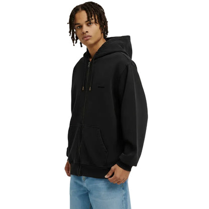 DC Lowcase Zip Hoodie - Washed Black