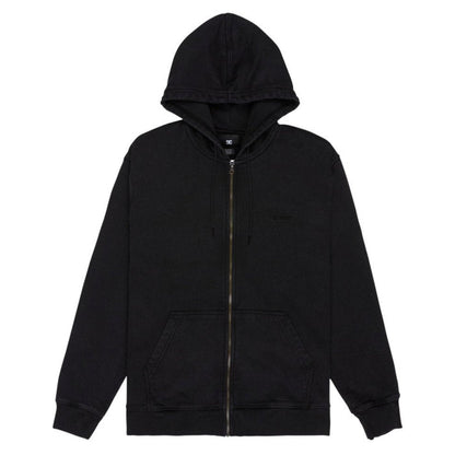 DC Lowcase Zip Hoodie - Washed Black