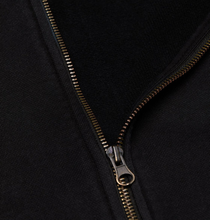 DC Lowcase Zip Hoodie - Washed Black