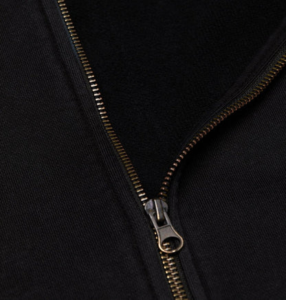DC Lowcase Zip Hoodie - Washed Black