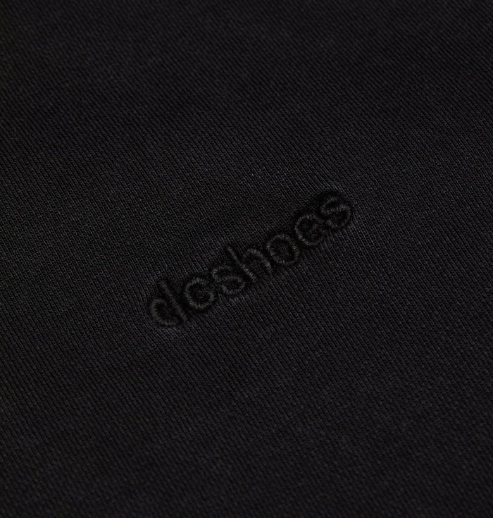 DC Lowcase Zip Hoodie - Washed Black