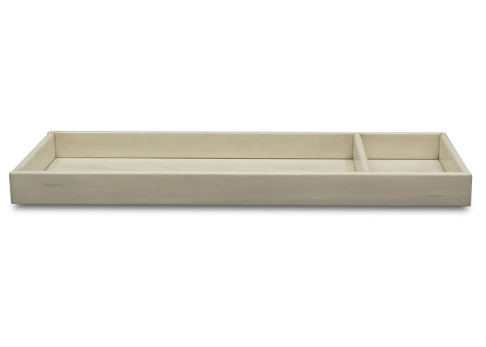 Simmons Kids Antique White (122) Deluxe Changing Tray, Front View c1c