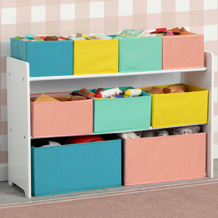 White with Blue/Orange/Pastel (1290)