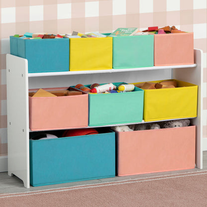 White with Blue/Orange/Pastel (1290)