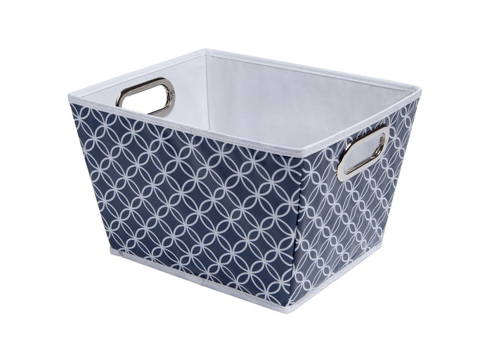 Infinity Navy (417) Deluxe Water-Resistant Rectangle Tapered Tote d2d