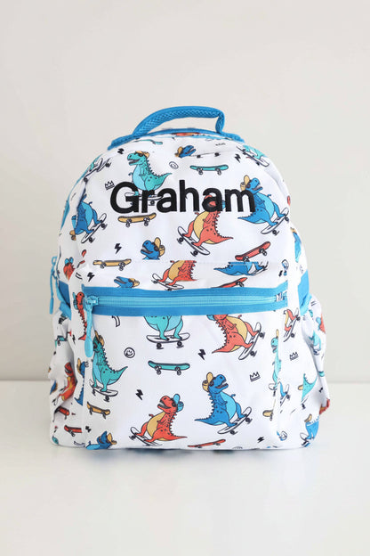 Kids Embroidered Backpack | Totally T-Rex