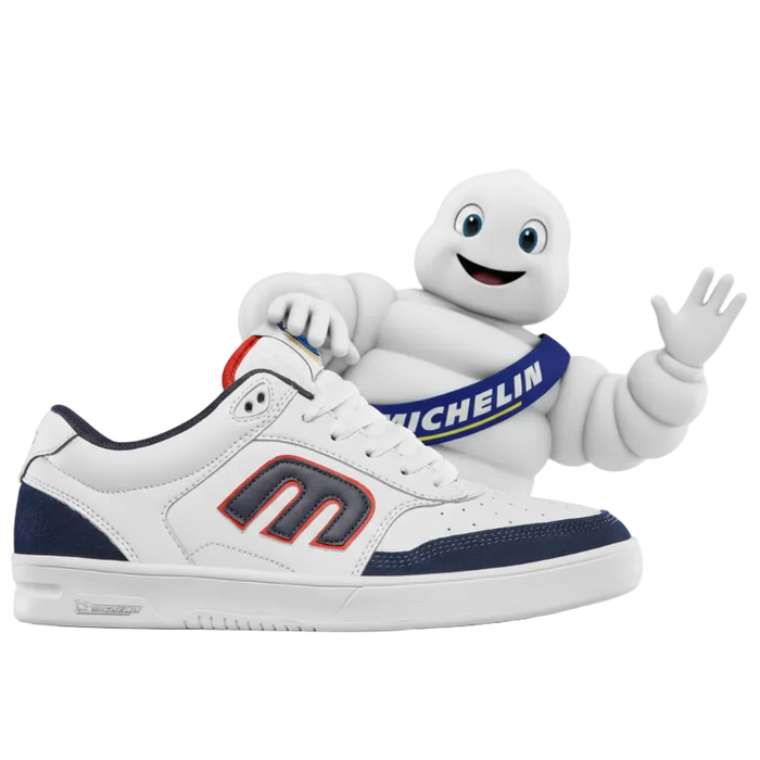 Witte Etnies met Michelin Man