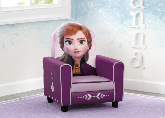 Delta Children Frozen II (1091) Anna Figural Upholstered Kids Chair, Hangtag View Frozen (1091)