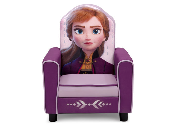 Delta Children Frozen II (1091) Anna Figural Upholstered Kids Chair, Front Silo View Frozen (1091)