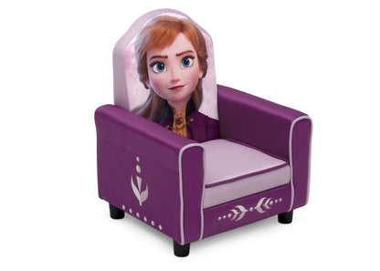 Delta Children Frozen II (1091) Anna Figural Upholstered Kids Chair, Right Silo View Frozen (1091)