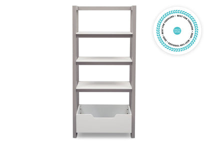 Delta Children Bianca White with Grey (166) Gateway Ladder Shelf