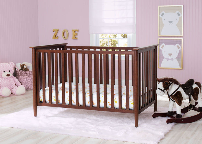 Delta Children Walnut (1316) Greyson 3-in-1 Crib, Hangtag, b1b