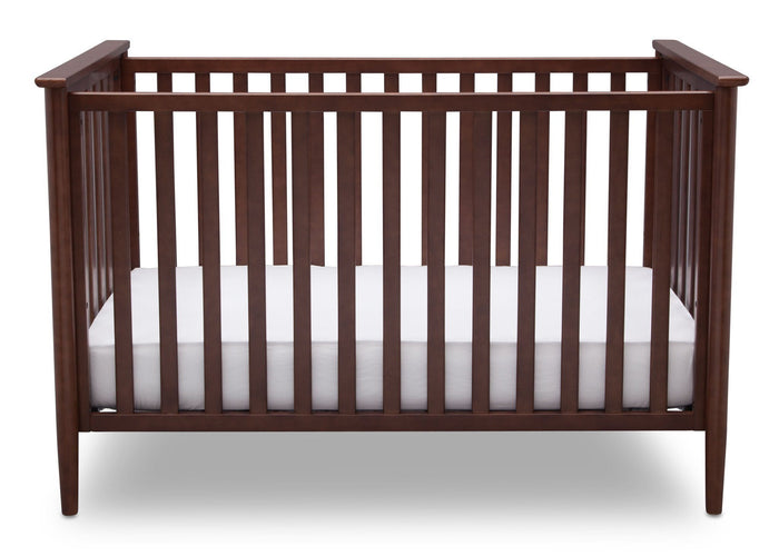 Delta Children Walnut (1316) Greyson 3-in-1 Crib, Front View, b2b