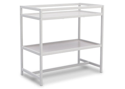 Delta Children White (100) Harbor Changing Table, Side View b2b