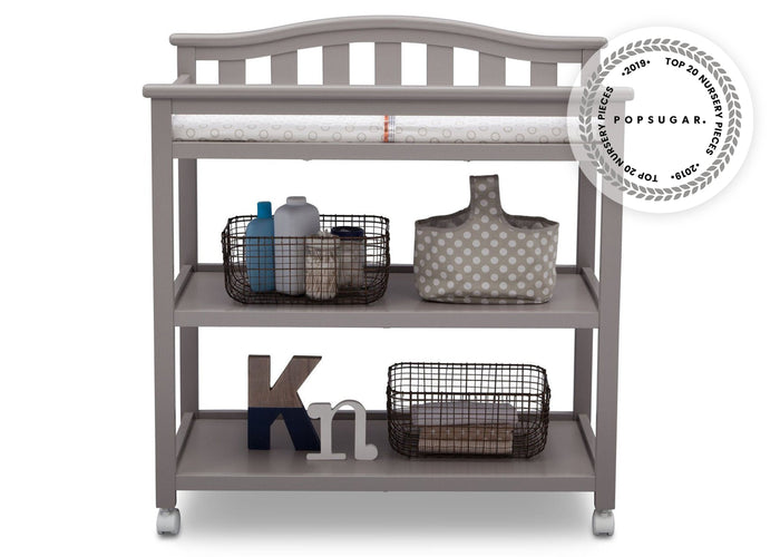 Delta Children Grey 026 Independence Changing Table Front View a2a