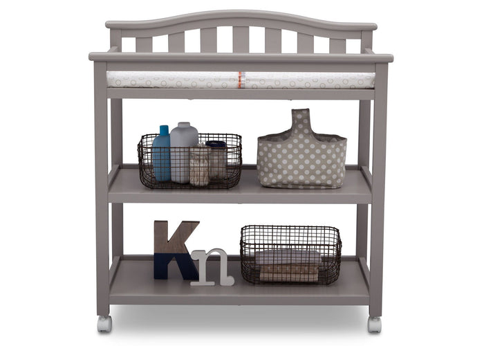 Delta Children Grey (026) Independence Changing Table Front View a2a