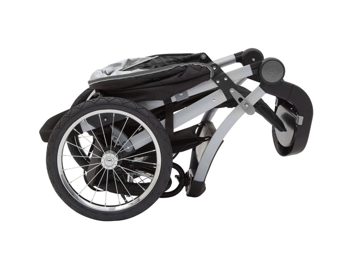Delta Children J is for Jeep Brand Trek Grey Tonal (0261) Cross Country All Terrain Jogging Stroller Folded a3a