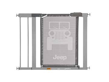 Jeep Adjustable Baby Safety Gate - Easy Fit Pressure Mount Design with Walk-Through Door Grey (026)