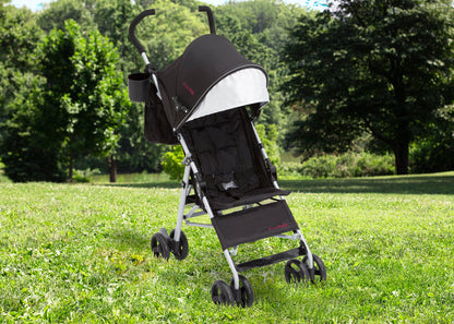 Jeep North Star Stroller by Delta Children, Black with Bright Burgundy (488)