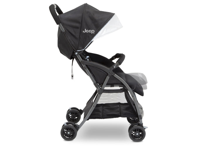 Jeep Ultralight Adventure Stroller by Delta Children, Dusk (2010), with an oversized canopy featuring a pop out SPF 50 sun visor