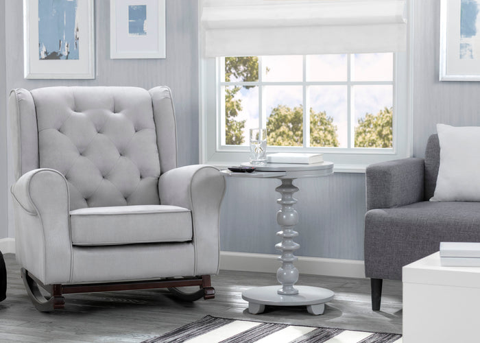 Delta Children Grey (026) Emery End/Side Table (531460), Living Room Shot, a2a
