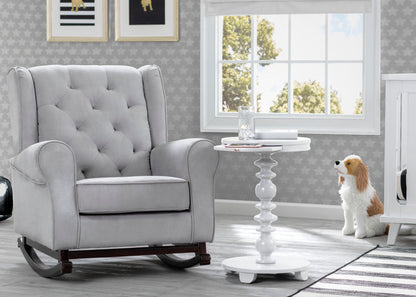 Delta Children Bianca White (130) Emery End/Side Table (531460), Nursery Shot, b1b