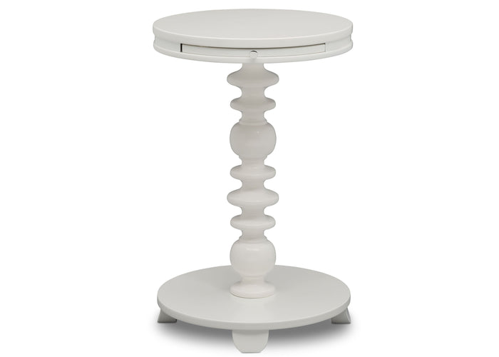 Delta Children Bianca White (130) Emery End/Side Table (531460), Hangtag, b3b