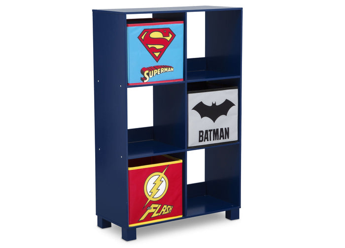 Delta Children Justice League 1215 6 Cubby Deluxe Storage Unit (TB83424JL), Silo Side, a2a