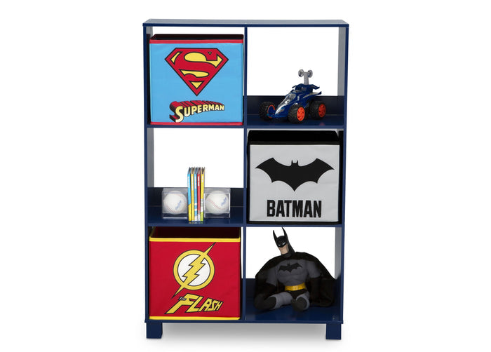 Delta Children Justice League (1215) 6 Cubby Deluxe Storage Unit (TB83424JL), Silo, a3a