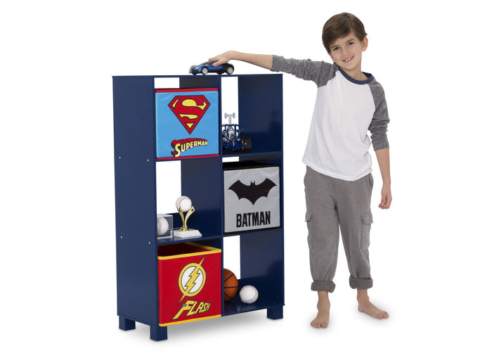 Delta Children Justice League (1215) 6 Cubby Deluxe Storage Unit (TB83424JL), Silo with kid, a4a