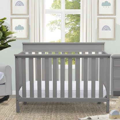 Delta Children Grey (026) Kingswood 4-in-1 Convertible Baby Crib