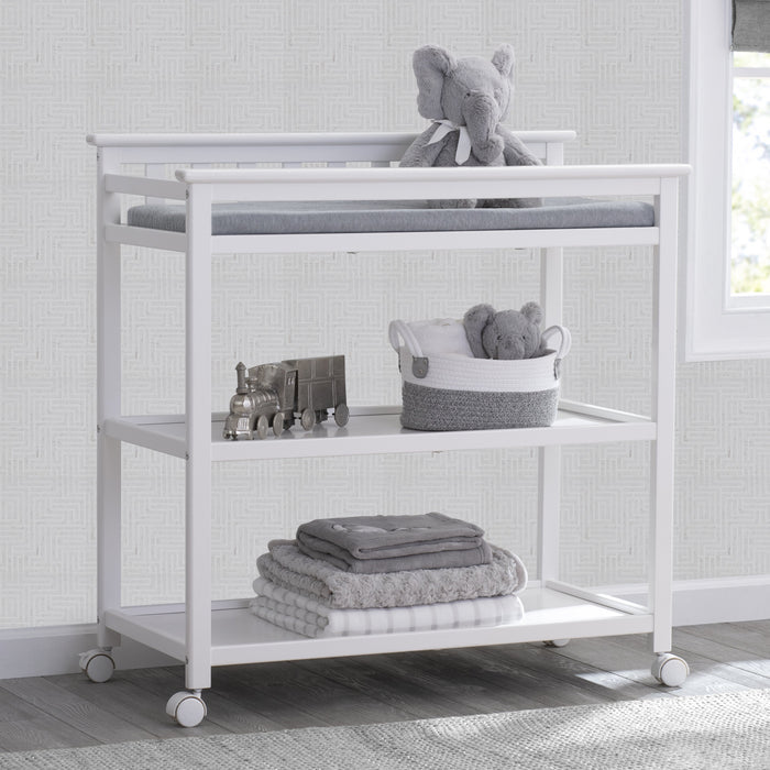 Delta Children Bianca White (130) Liberty Changing Table Hangout