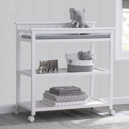 Delta Children Bianca White (130) Liberty Changing Table Hangout