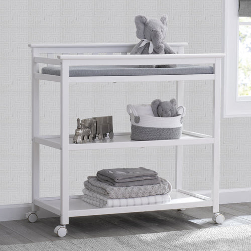 Delta Children Bianca White (130) Liberty Changing Table Hangout