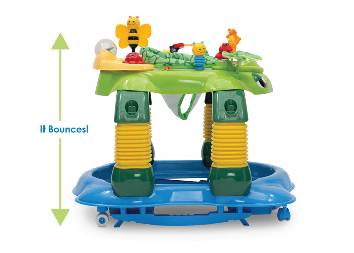Delta Children Mason the Turtle (365) Lil’ Play Station 4-in-1 Activity Walker Detail Silo View