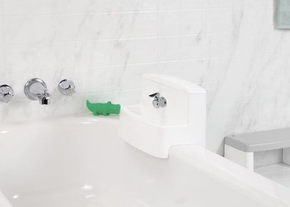 MySize 3-in-1 Convertible Sink, Step Stool and Bath Toy for Kids White and Turquoise (5052)