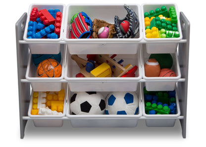 DCB: Delta Children Grey (026) MySize 9 Bin Plastic Toy Organizer, Room, a4a