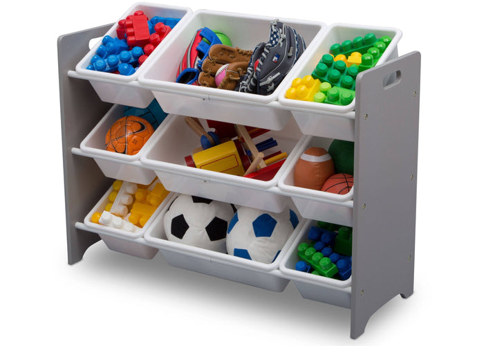 Delta Children Grey (026) MySize 9 Bin Plastic Toy Organizer