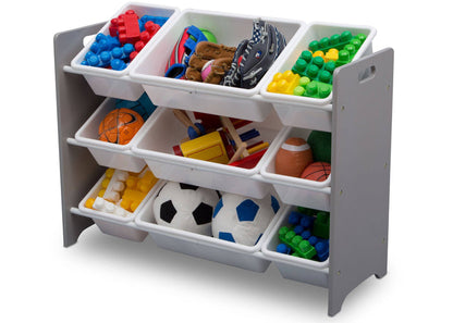 Delta Children Grey (026) MySize 9 Bin Plastic Toy Organizer