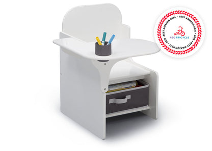 Delta Children MySize Chair Desk Bianca White 130 Right Silo View