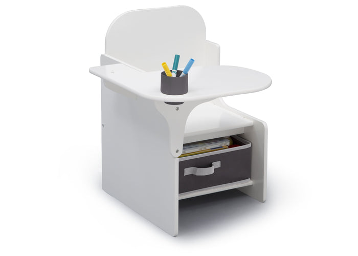 Delta Children MySize Chair Desk Bianca White (130) Right Silo View