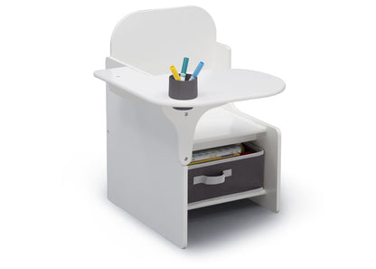 Delta Children MySize Chair Desk Bianca White (130) Right Silo View