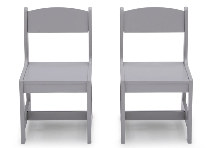 MySize Wood Kids Chairs for Playroom Grey (026)