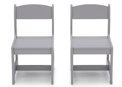MySize Wood Kids Chairs for Playroom Grey (026)