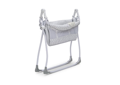 Delta Children Grey Infinity (434) Newborn Soothing Sleeper Bassinet, Folded View